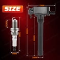 thumbnail image 3 of BSBSDJB 6 Pack Mopar Ignition Coils & Spark Plugs for Chrysler Jeep Dodge Ram 3.6L UF648, 3 of 9