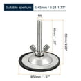 thumbnail image 6 of Kitchen Sink Hole Covers, 2Pcs - Zinc Alloy Faucet Hole Cover, Soap Dispenser Hole Cover for Sink (Matte Black), 6 of 7