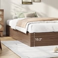 thumbnail image 3 of Bed Frame with 2 Storage Drawers, Wooden Low Profile Bed Frame, No Headboard, Wood Slat Support, Noise Free, No Box Spring Needed, Easy Assembly, 3 of 7