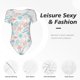 thumbnail image 4 of Fotbe Colorful Seashells1 Body de Mujer con Cuello Redondo y Mangas Cortas, Sin Mangas Ajustado, Suave, Cómodo y Básico-Medium, 4 of 7