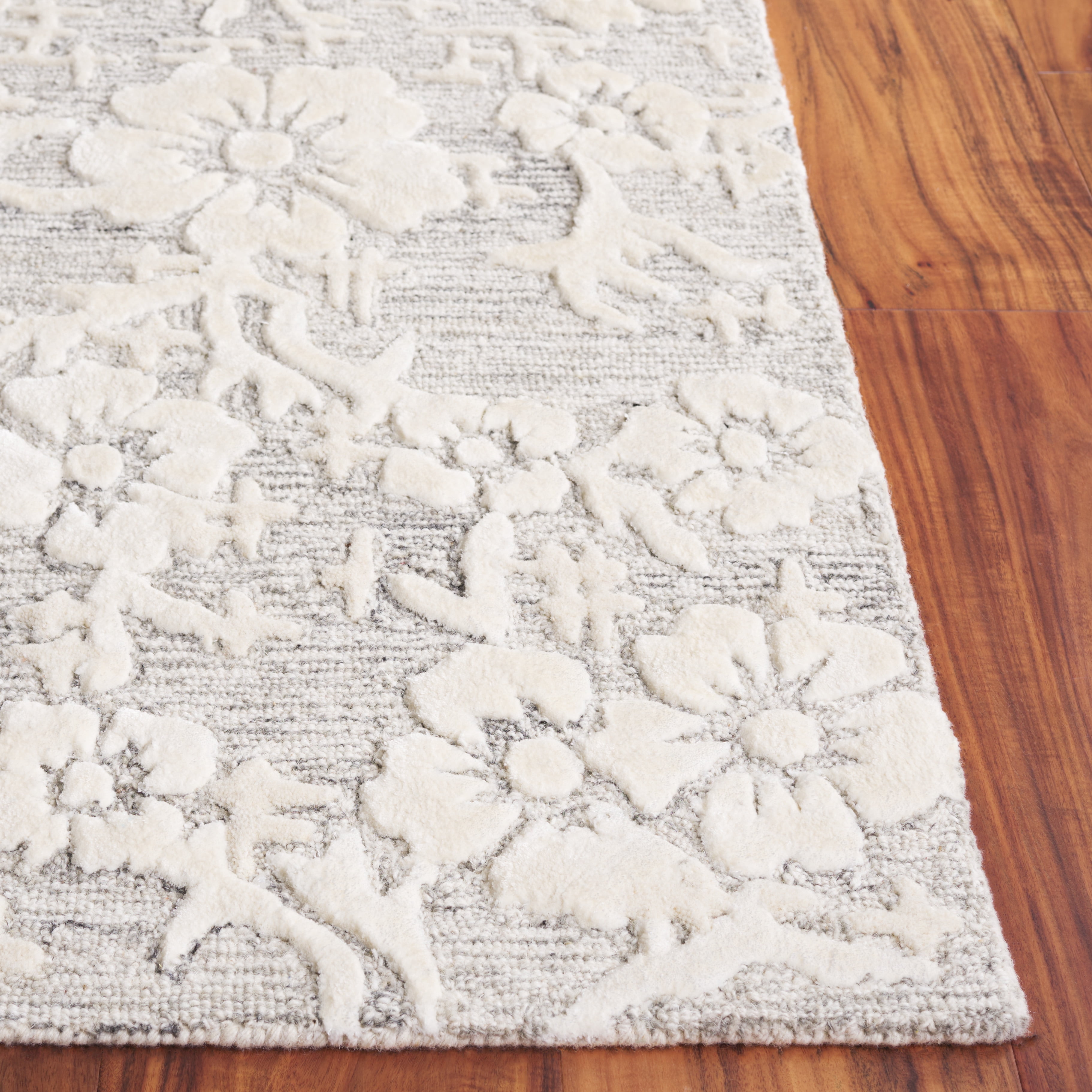 SAFAVIEH Glamour Braylon Abstract Area Rug, Grey/Ivory, 8' x 10'