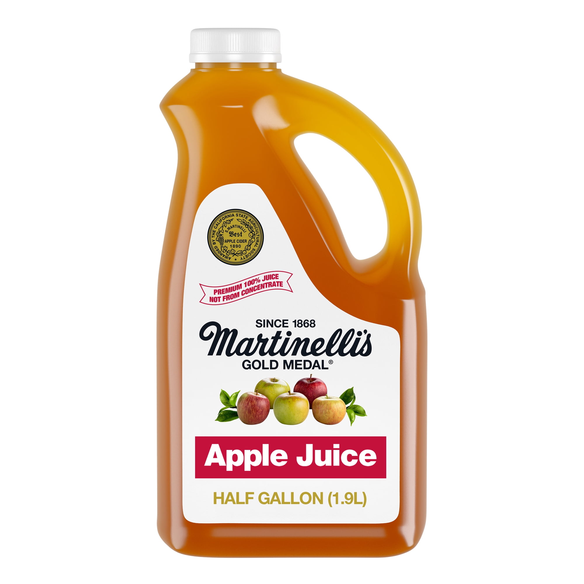 Martinelli's Apple Juice, 64 fl oz Plastic Half Gallon Bottle