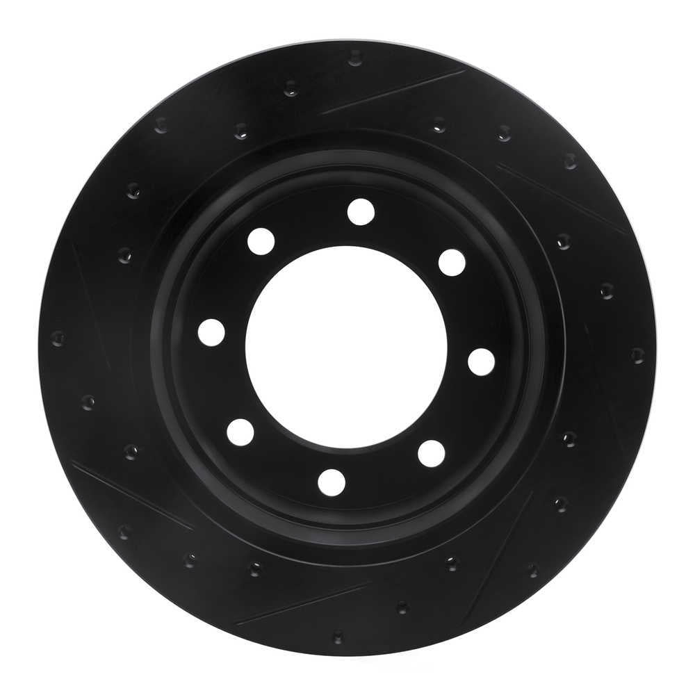 Dynamic Friction Company 633-48043R DFC Brake Rotor - Drilled And Slotted - Black
