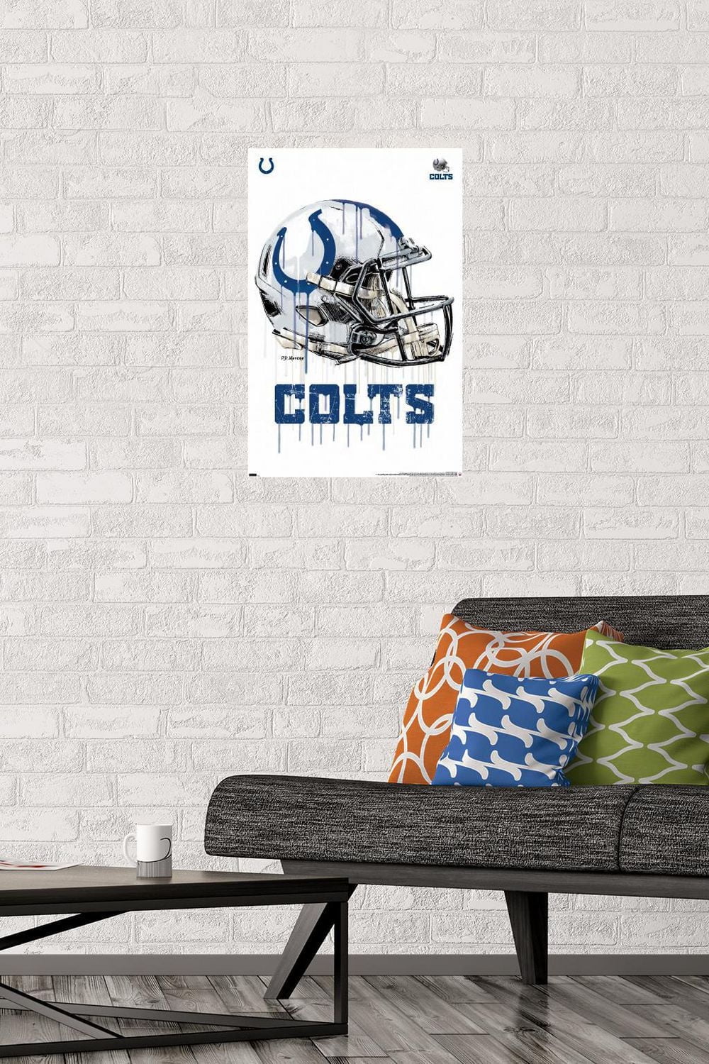 NFL Indianapolis Colts - Drip Helmet 20 Wall Poster, 22.375" x 34"