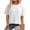 19# White, variant on Short Sleeve T Shirts Womens Oversized Summer Crewneck Solid Color Tees Casual Basic Tops White L