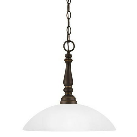 Sea Gull Lighting 6512401-191 Northbrook Bowl Pendant 1-Light Bronze