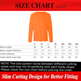 thumbnail image 5 of Zfeel High Visibility Safety T-Shirt, Hi Viz Long Sleeve Safety Shirt, Pack of 4, Neon Orange, S, 5 of 5