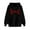 Black, variant on Ynynloco Valentine'S Day Hoodies for Women Heart Print Long Sleeve Tops with Hooded Spring Autumn Sweatshirt with Pocket