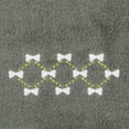 thumbnail image 4 of Unique Bargains Hand Towels Embroidered Bow Pattern Towels for Kitchen, Bath Brown 2-Piece, 4 of 5