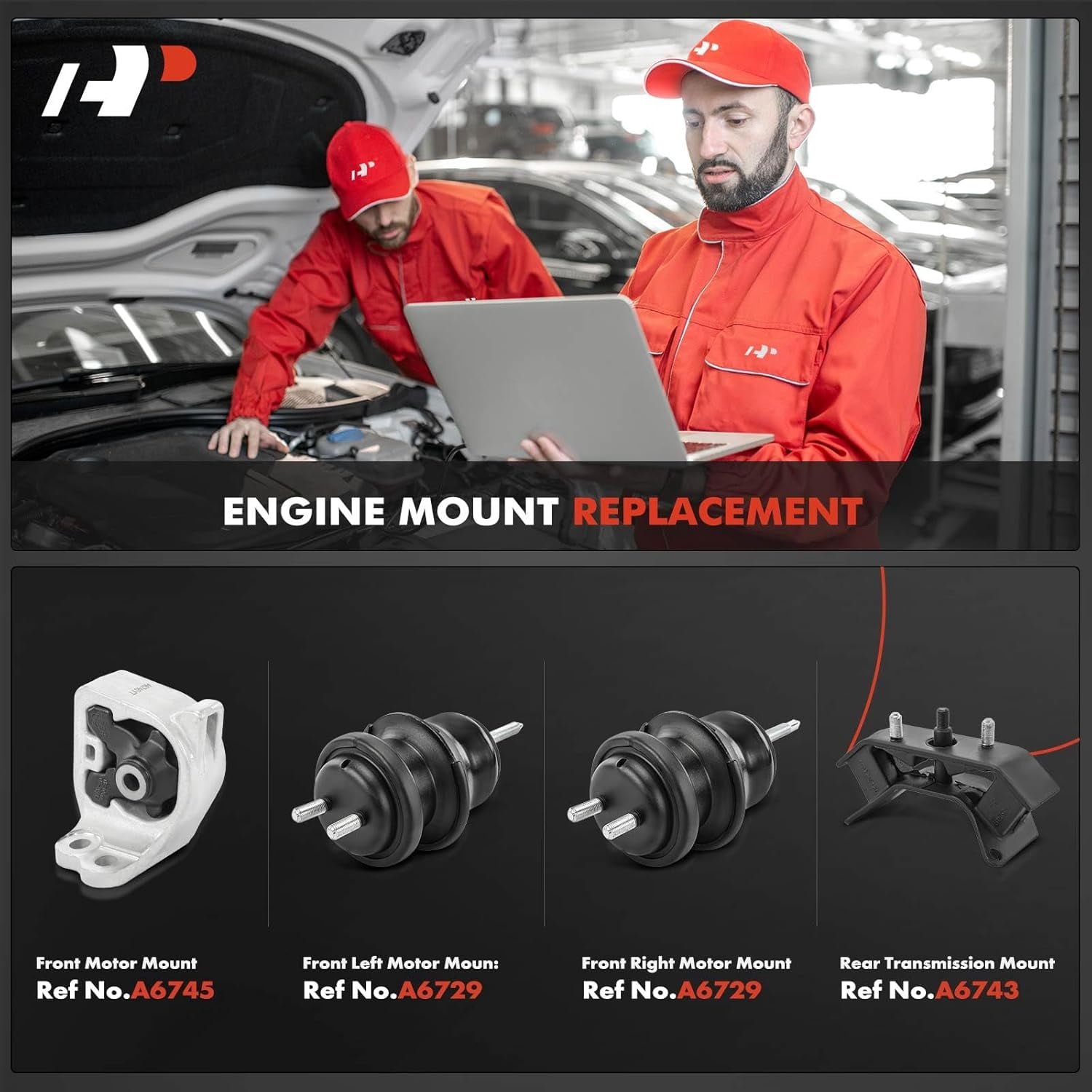 A-Premium 4PCS Engine Motor Mount and Transmission Mount Kit Compatible with Subaru Outback Legacy 2013-2014 2.5L, Automatic Transmission, Replace# 41022FJ000, 41022AJ21B
