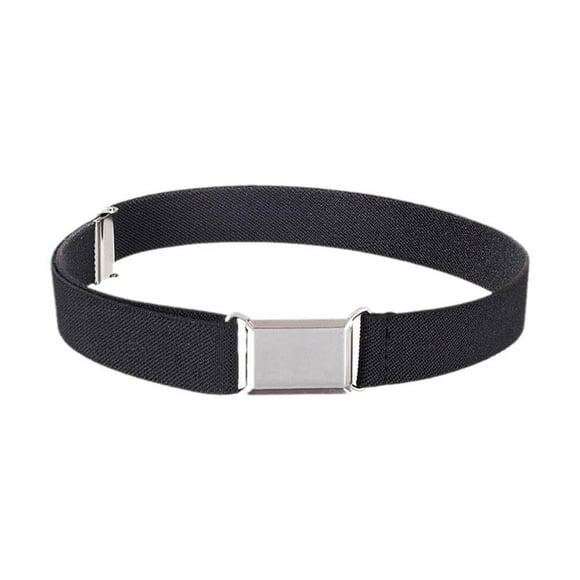 Ceinture Élastique Extensible Ajustable pour Enfants, Ceinture à Boucle Noire pour Tout-Petits et Garçons/filles en Croissance
