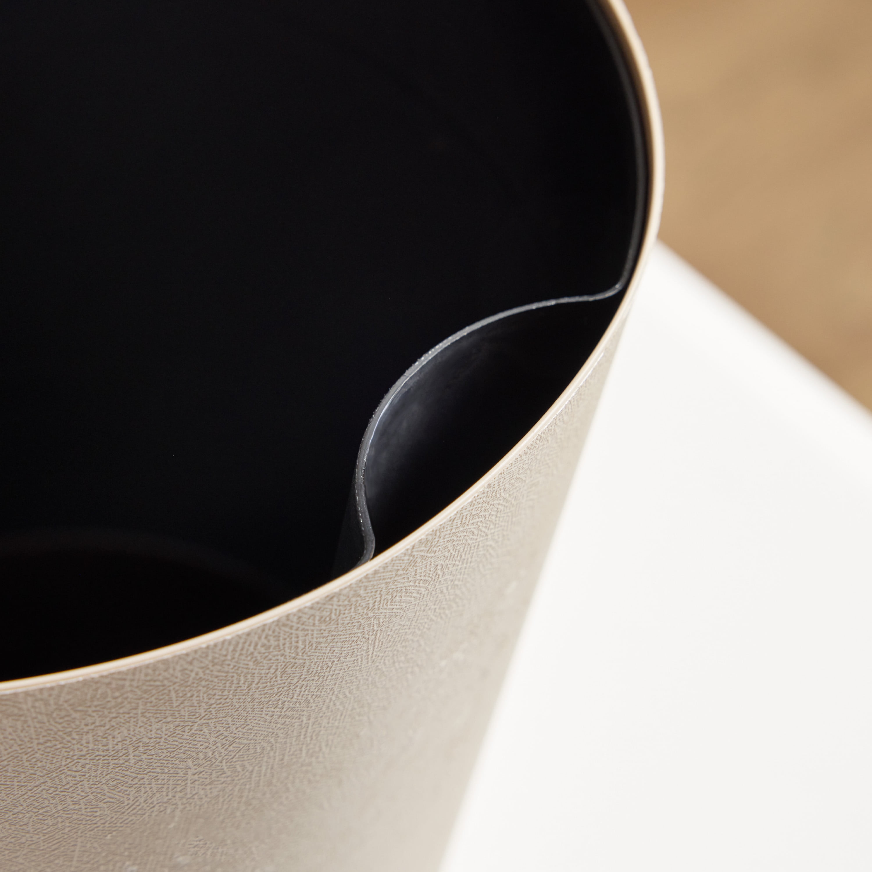 Mainstays 6 in. Beige Resin Self-Watering Planter