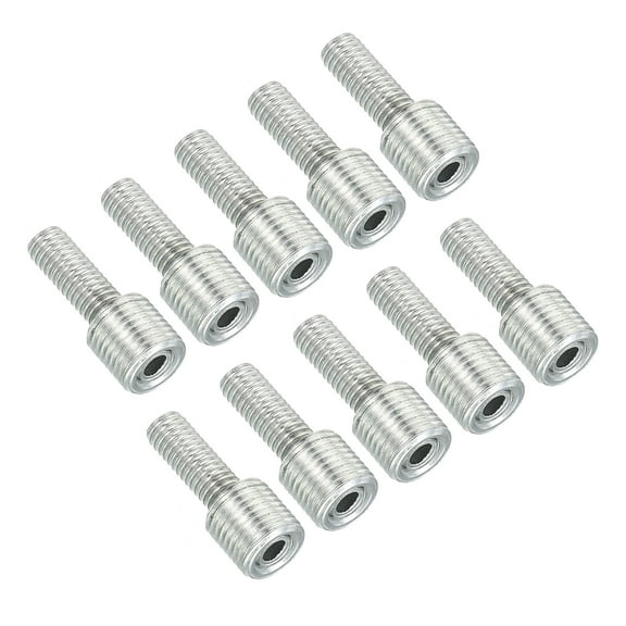 Uxcell M10 to M6 25mm Long Double Male Threaded Reducer Bolt Screw Fitting Adapter 10 Pack