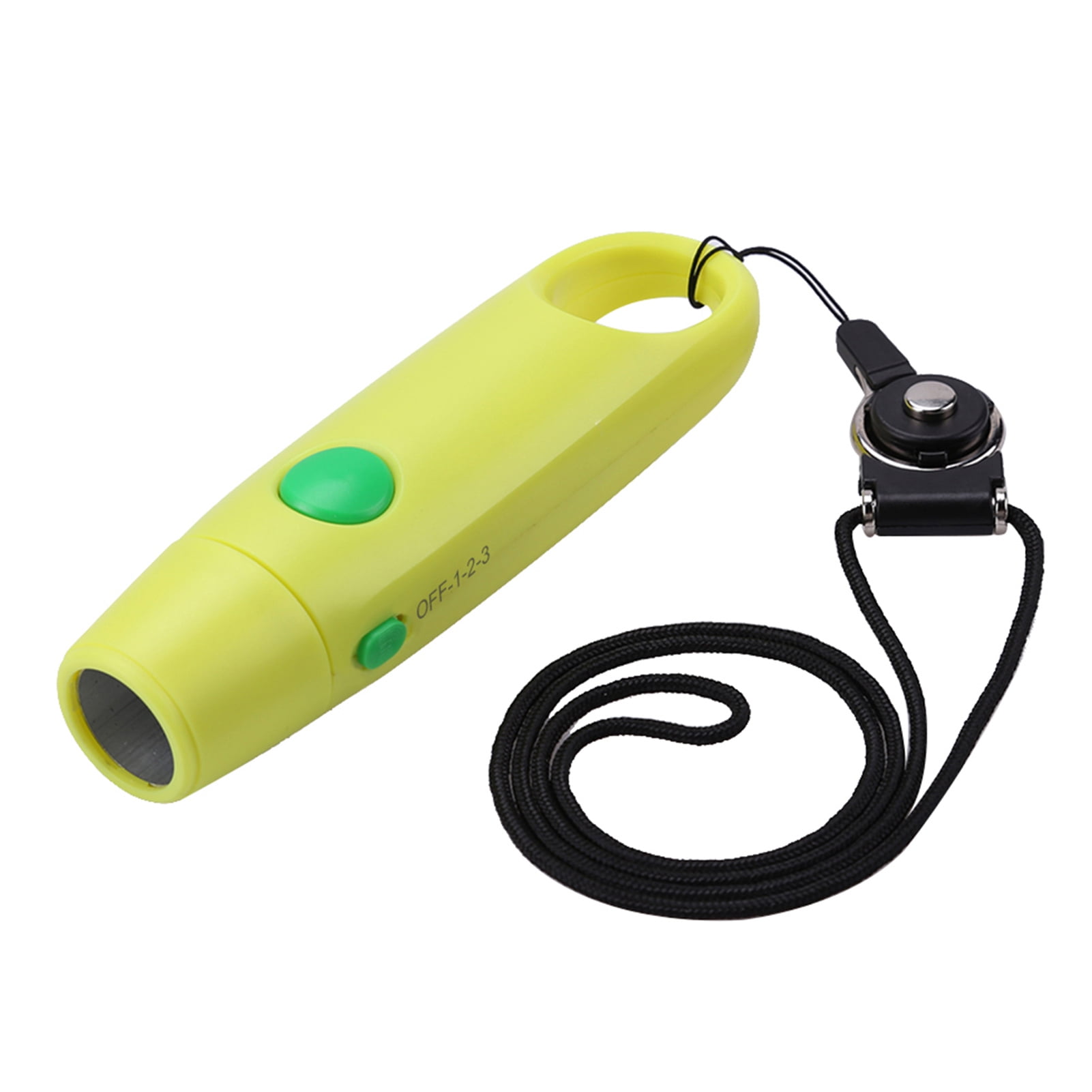 Handheld Design Loud Voice Electronic Whistle with Lanyard Multipurpose for Football Basketball Referee Cheerleading Outdoor Survival Yellow 