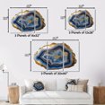 thumbnail image 4 of Designart "Gems of the Geode II" Stone Geode Metal Wall Decor Set, 4 of 5