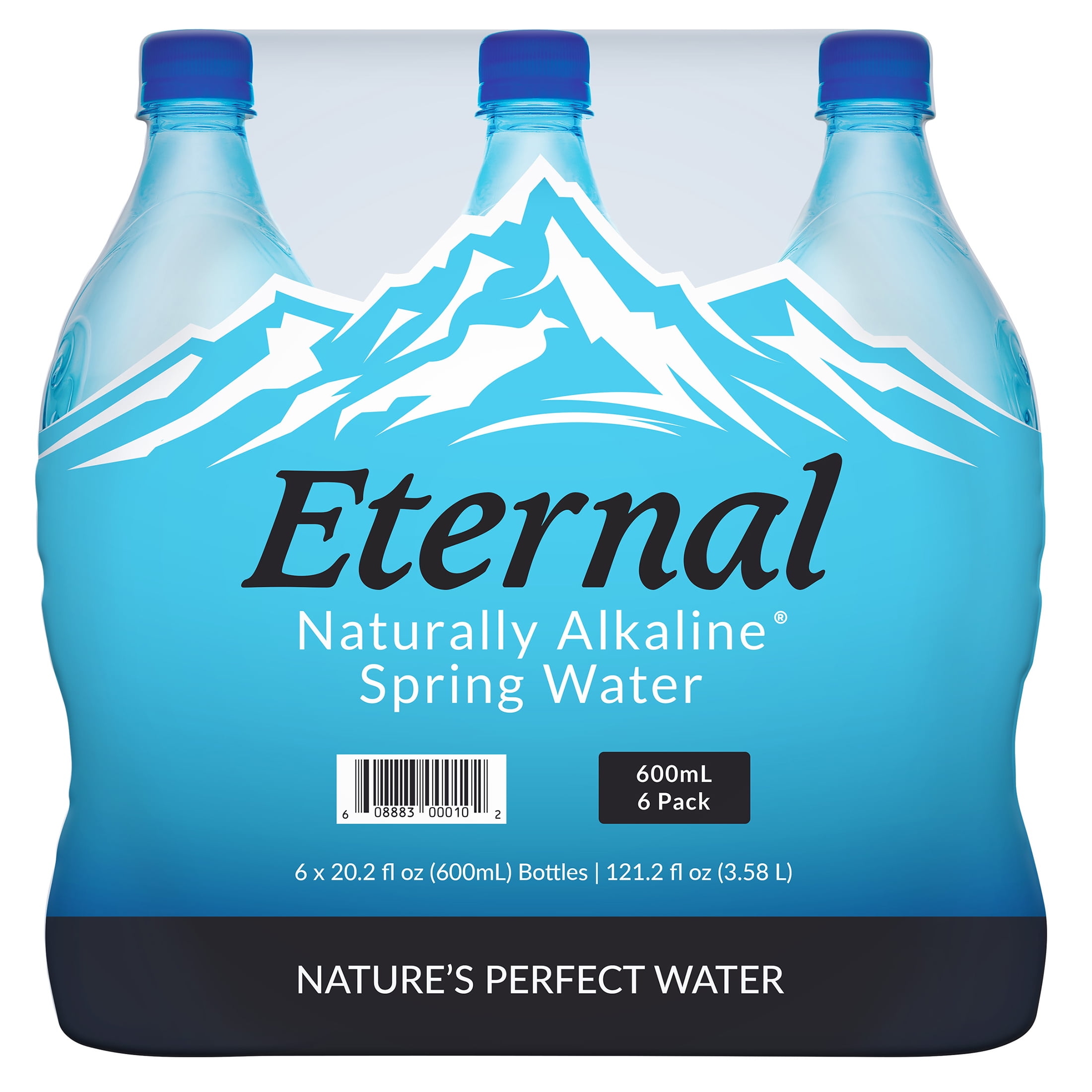 Eternal Naturally Alkaline Spring Water 600ml 6 Pack