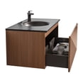thumbnail image 3 of George William Cabinetry Indoor Home Decoration Under Sink Organizer Vanity Cabinet With Black Quartz Sand Integrated, 3 of 5