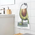 thumbnail image 5 of Avocado Mascot Hand Towel Cotton Bath Towel Large Face Towels Absorbent for Bathroom Home Hotel, 5 of 7