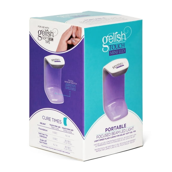 Gelish Touch Mini LED Curing Lamp for Gel Nails with USB Cable, 3W.