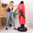 thumbnail image 4 of Saco de boxeo inflable de 160cm para adultos en interiores saco de arena para patadas entrenamiento de boxeo Universal equipo de Fitness objetivo, 4 of 9