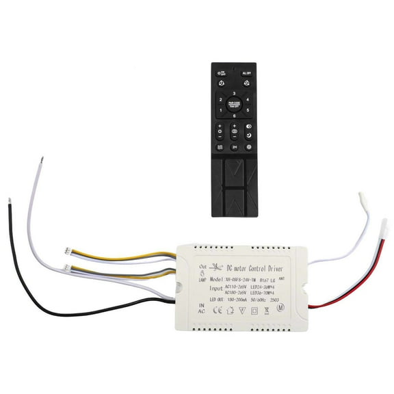 Dimmable Ceiling Fan Light Remote Control Receiver set with 6 Speed Settings