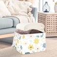 thumbnail image 3 of Yayeee Collapsible Cube Storage Bin with Lid Fabric Closet Decorative Basket with Handles, Cute Floral, 3 of 7