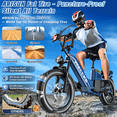 thumbnail image 6 of W WALLKE H7 Ultra 4000W Ebike, 37MPH Electric Bike, 48V 55Ah Portable Power Station Battery, Torque Sensor, 20" Puncture-Proof Fat Tire, 6 of 10