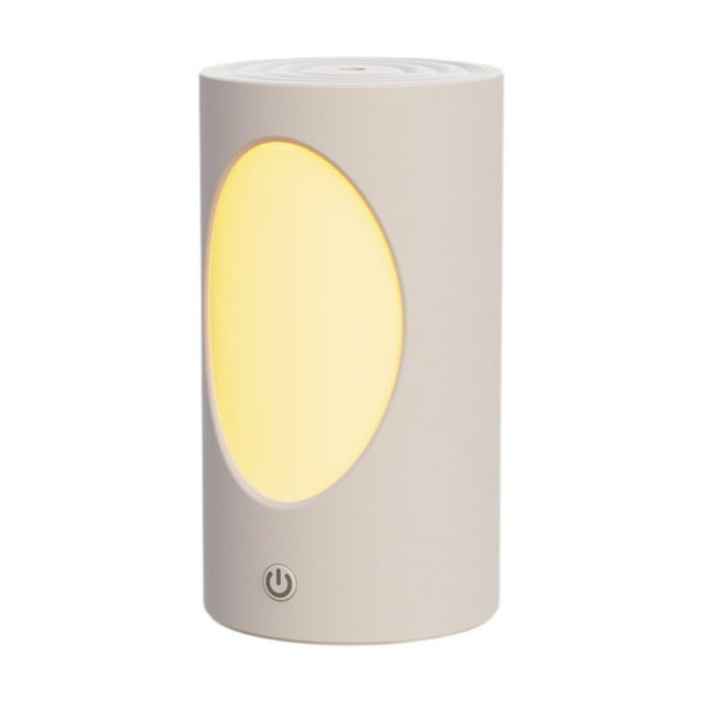 Difusor de aroma portátil, minihumidificador USB, decoración, ligero, con luz nocturna. Blanco