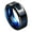 A-8MM, variant on 8mm Men's Black Blue Tungsten Rings Wedding Band with Celtic Dragon and Cubic Zirconia Inlay