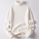 thumbnail image 4 of Suéter de cuello alto trenzado de color sólido para hombre, suéter grueso de otoño e invierno versátil para hombre, camisa de fondo, suéter de hombre de moda, 4 of 5