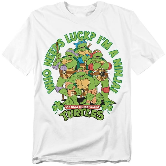 Teenage Mutant Ninja Turtles T-Shirt St. Patrick'S Day Who Needs Luck Unisex Graphic Tee for Men & Women