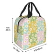 thumbnail image 2 of Yiaed Daisies Flowers Print Insulated Lunch Bag Reusable Cute Tote Lunch Box, Leakproof Cooler Lunch Bags for Work Office Travel School Picnic, 2 of 5