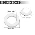 thumbnail image 3 of Unique Bargains Universal Flat Washer, Durable, Stainless Steel, Silver Tone, 20 Pcs M8*15mm*1.5mm, 3 of 6