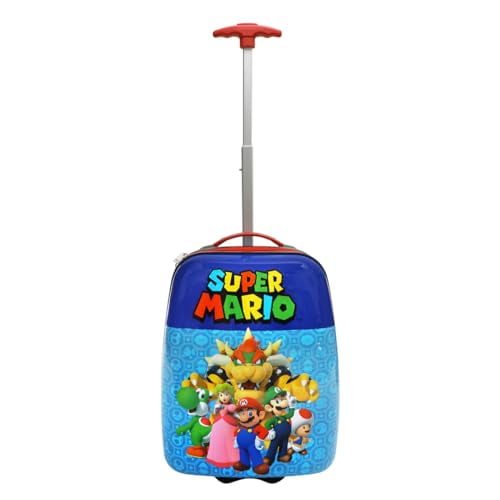 Super Mario Kids' Hard Shell Suitcase - 16.5-Inch ABS Youth