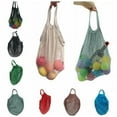 thumbnail image 3 of Mesh Bags Reusable Cotton Mesh Grocery Bags Washable Portable Fruit Shopping Net Bag, 3 of 4