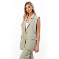 thumbnail image 4 of Chaleco cruzado con solapa AMAD Casual para mujer Talla L, 4 of 5
