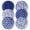 Blue-10.25 inch, variant on Blue 10.25 Inch Ceramic Dinner Plates Set of 6, Kitchen and Dining Use
