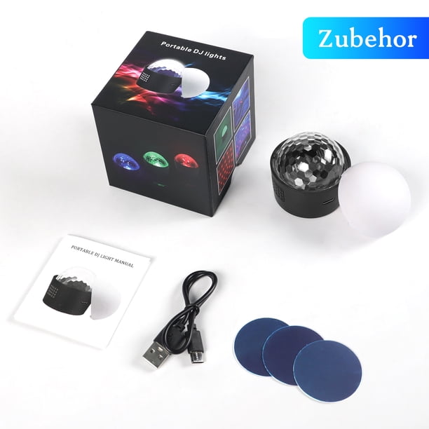 2x Mini Disco Ball Kids LED Music Controlled Disco Light Effect DJ Strobe  Party Car Decorative Light