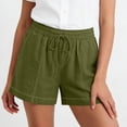 thumbnail image 4 of Tumotour Summer Board Shorts for Women'S Checkered Double Pocket Wide-Leg Shorts Loose Sporty Elasticated Side Pocket Drawstring Elastic Waist Shorts Athletic Workout Shorts, 4 of 7