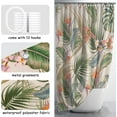 thumbnail image 2 of Tropical Shower Curtain for Bathroom, Green Palm Tree Flower Plant Boho Banana Monstera Sage Beige Shower Curtains Set, Fabric Bathroom Accessories with Hooks, 60x72in, 2 of 7