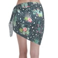 thumbnail image 2 of Kll Cactus 2 Print Women'S Sarong Coverups Short Bathing Suit Wrap Skirt Beach Wrap Swimsuit Cover Ups, 2 of 7