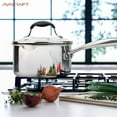 thumbnail image 7 of AVACRAFT 2.5 QT Nonstick Ceramic Saucepan with Glass Strainer Lid and Two Side Spouts, 7 of 7