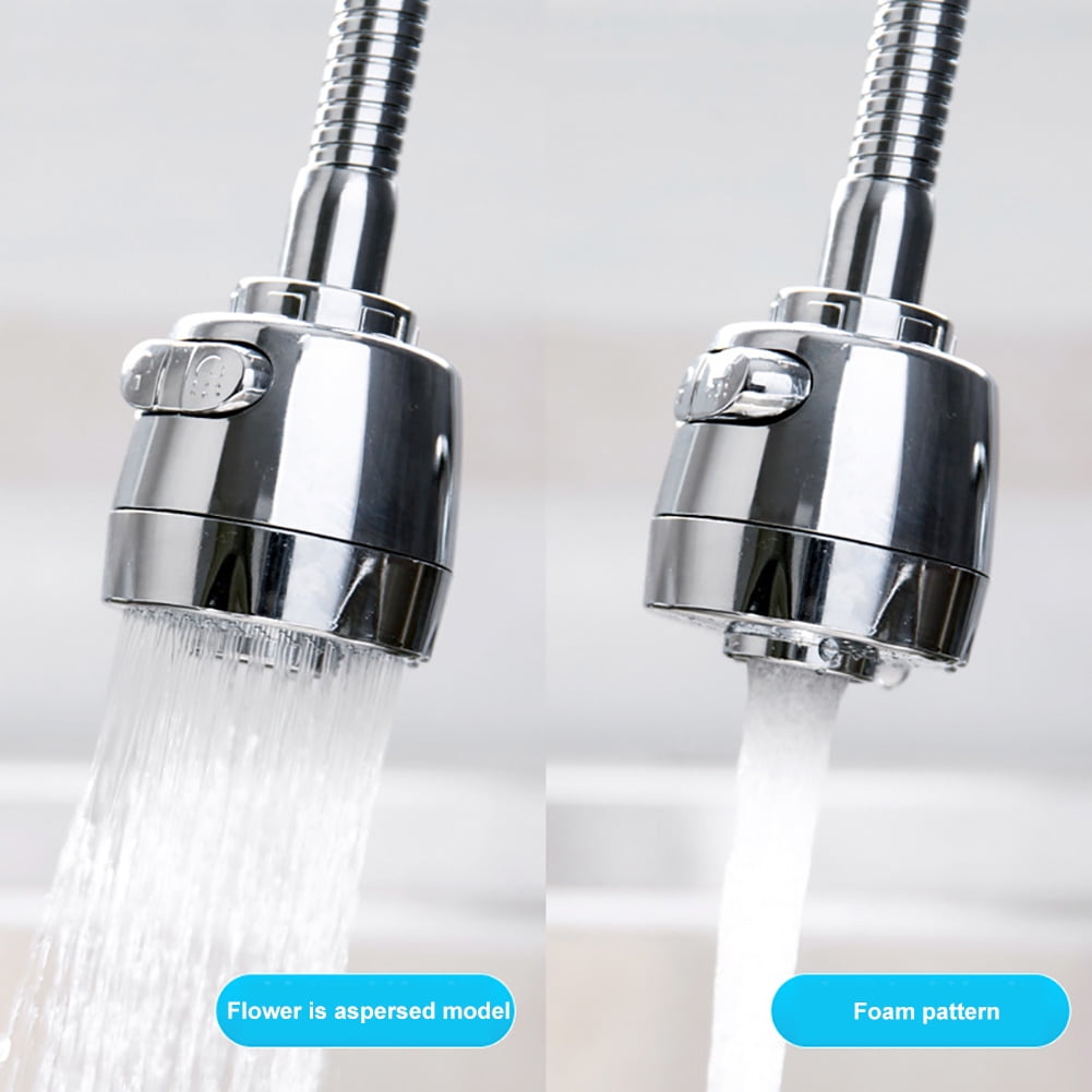 360 Degree Flexible Nozzle Spout Water Saving Kitchen Sink Tap Faucet 