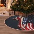 thumbnail image 5 of Sikiie American Flag Christmas Tree Skirt, Christmas Tree Decorations, Christmas Decor, Tree Mat Decoration(30-48IN)-36", 5 of 6