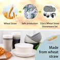 thumbnail image 4 of Supernal 32pcs Wheat Straw Dinnerware Sets,Plates and Bowls Sets,Reusable Plastic Plate,Microwave Dishwasher Safe,Plastic Dinnerware Set,Four Color Set 16pcs Plates,8pcs Bowls,8pcs Cups, 4 of 8