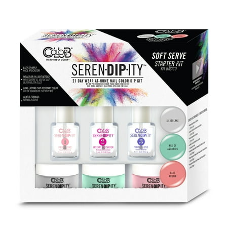 - Color Club, Soft Serve Serendipity Kit, Dip Nail Polish
