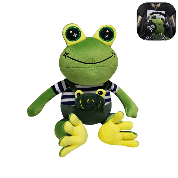 Soft Coach Frog Plush Pillow, Frog Coach Plush Toys, Adorable Frog Stuffed Animal, Fluffy Frog Plush Toy, Cozy Plush Toys for Kids Adult Gaming E-Sports Fan Gifts13.78in