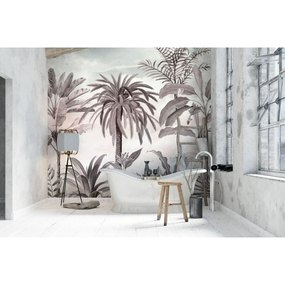 Muravie Soft Tropical Trees Wallpaper