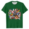 thumbnail image 3 of Boys' 2026 Soccer T-Shirt, Kids' International Flags Football Graphic Tee, Casual Short Sleeve Top, 3 of 4