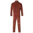 thumbnail image 5 of Family Pajamas Sets for Christmas Velour Pajamas Long Sleeve Button down Home Sleepwear Set Warm Pajamas Mommy and Me Pjs, 5 of 6